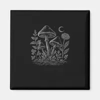 Cottagecore Mushrooms Fungi Goblincore Aesthetic Magnet