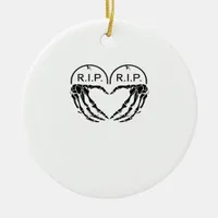 Rip, Heart Shaped Design Made From Gravestones, An Ceramic Ornament