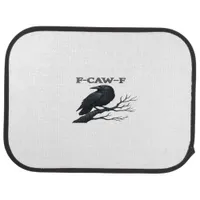 Crow F-Caw-F Funny Gothic Moon Bird Novelty Adult  Car Floor Mat