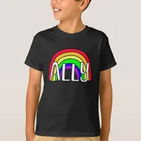 LGBTQIA+ Ally | Rainbow Flag T-Shirt