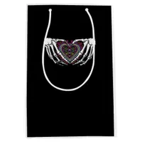 Skeleton Hand Heart Muertos Mexican Day Of Dead Medium Gift Bag