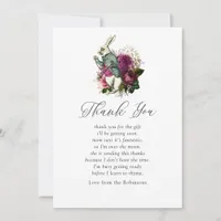 Vintage Alice In Wonderland Baby Shower Thank You Card