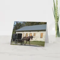 Amish Horse in Bentonsport, Iowa All Occasions  Card