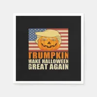 Trumpkin Halloween Funny Classic & Basic Design Napkins