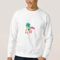 Tis The Sea-Sun Tropical Christmas Season Santa Fl Sweatshirt