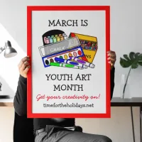 March is Youth Art Month  Poster