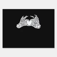 Skeleton Heart Hands - Light Sign