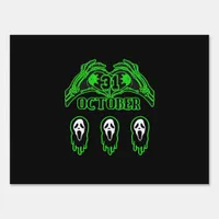 Skeleton Hands Classic Design Sign