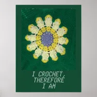 Crochet Pattern - Daisy Poster