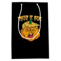 Crazy Halloween Pumpkin Trumpkin Costume Medium Gift Bag