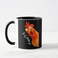 Gothic Humor Funny F-Caw-F Crow Mug