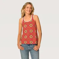 Christmas Holiday Charm Pattern 01 -  Tank Top