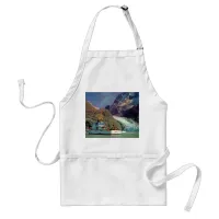 Alaskan Mountain View with Boat Adult Apron