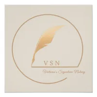 VSN's Logo Glossy Poster