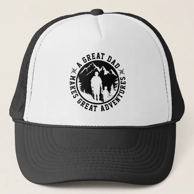 Father & Son Adventure | Father's Day | Black Trucker Hat