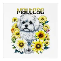 Maltese Watercolor Ai Art for Dog Owners