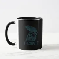 Crow F-Caw-F Retro Crow Lover Funny Mug