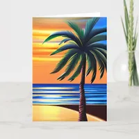 Tropical Beach | Missing You Card