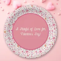 Cute Valentines Day Paper Plates