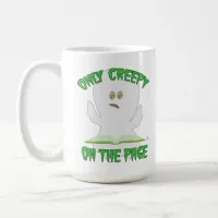 Only Creepy on Page Horror Ghost Writer Humor Coffee Mug