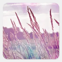 Magical Grass Square Sticker