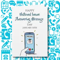 National Inane Answering Message Day | Jan 30th Card