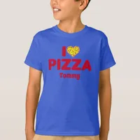 I Love Pizza Funny Heart Shaped Pizza Pie T-Shirt