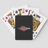 Heart Skeleton Hands  Poker Cards