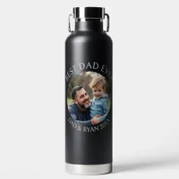Best Dad Ever | Photo Template Personalized Water Bottle
