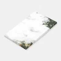 Emerald Green Watercolor Geode Post-it Notes