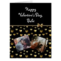 Jumbo Personalized Photo Valentines Day Card