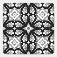 Black and White Mandala Stickers