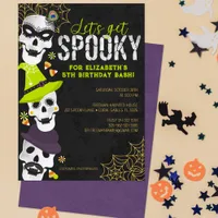Let’s Get Spooky Halloween Birthday Invitation