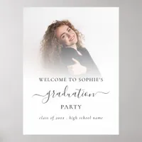 Photo Overlay Welcome to Graduation Party  Poster