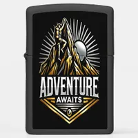 Mountains and Sun Inspire Outdoor Exploration Zippo Lighter