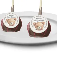 Baby Shower teddy bear we can bearly wait Cake Pops