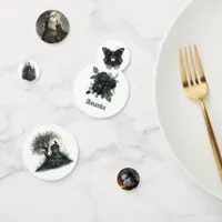 Gothic RIP to My ___ Age Dark Feminine Party Photo Confetti