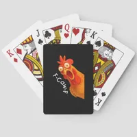 F-Caw-F Chicken Essential Classic Retro Poker Cards