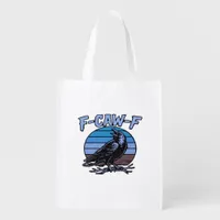 F-Caw-F Classic Funny Retro Grocery Bag