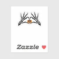 Spooky Heart Hands Dark Gothic Tone Sticker