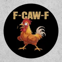 Funny F-Caw-F Crow Humor Gothic Patch
