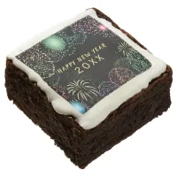 New Year's Eve Party Fireworks Celebration Brownie