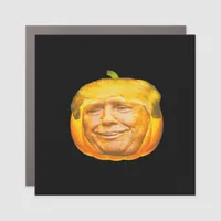 Scary Trumpkin Pumpkin Halloween Party Design Car Magnet