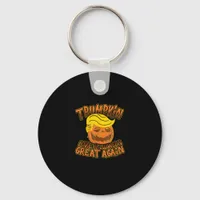 Trumpkin Make Halloween Great Again Funny Politics Keychain