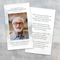 Photo Great Outdoors River Memorial Prayer Card