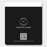 Business Logo QR Code Website Promotional Black Breath Savers® Mints