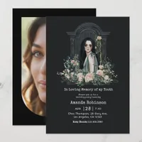 In Loving Memory of My Youth Gothic Birthday Photo Invitation