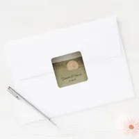 Farm Hay Bales Country Wedding Square Sticker