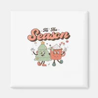 Tis The Season Creative Style Cute Design Magnet