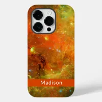 North America Nebula Orange Green Your Name Case-Mate iPhone 14 Pro Case